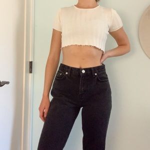 black vintage mom jeans